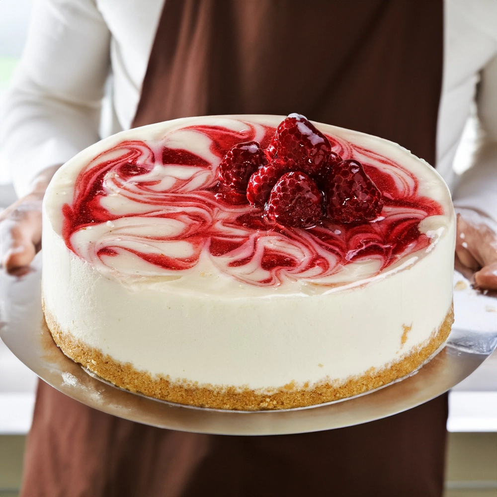 1 kg of raspberry cheesecake