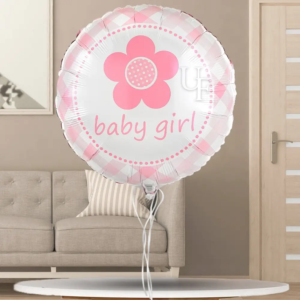 A baby girl balloon